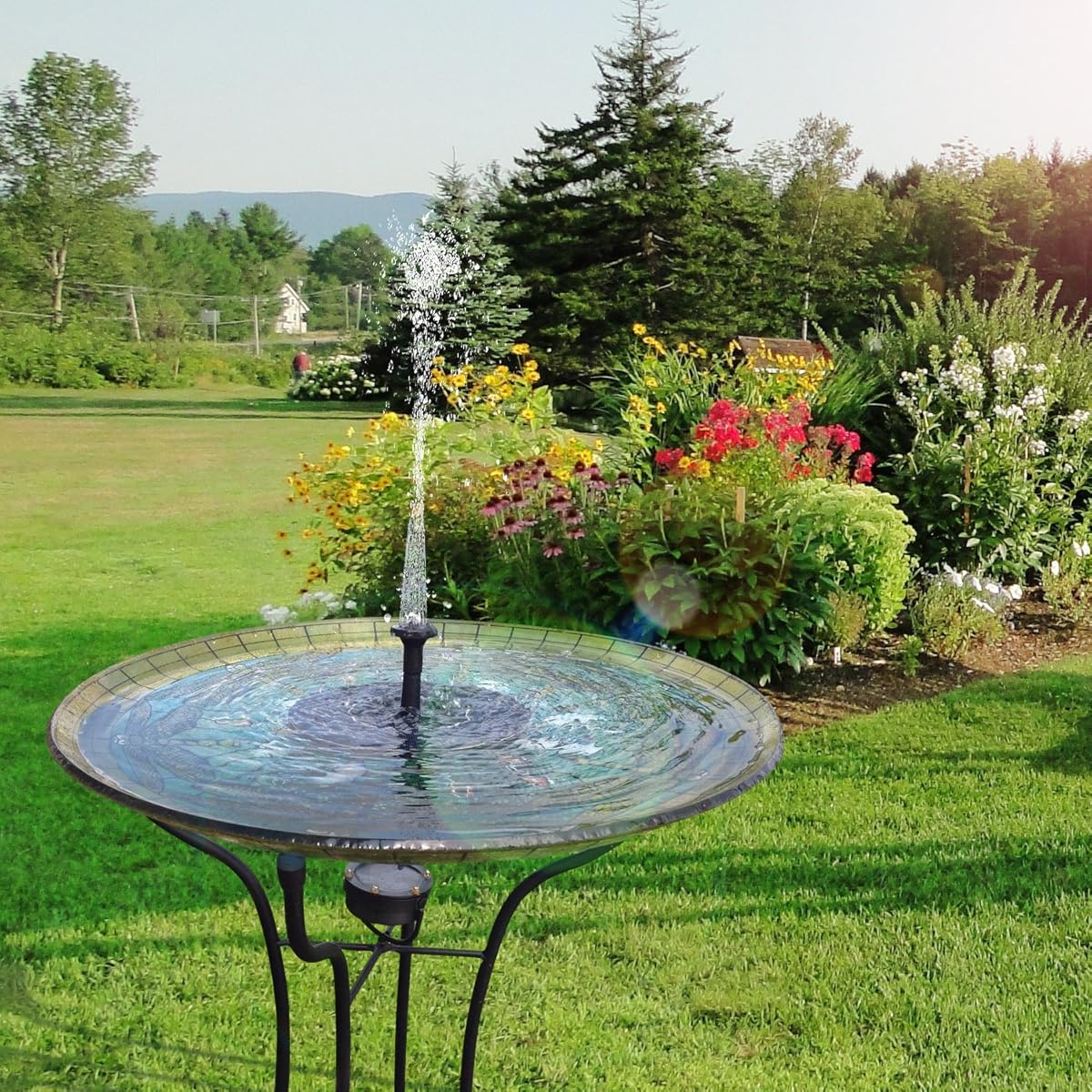 [Upgraded] Solar Powered Bird Bath Fountain Pump, Hiluckey 1.4W Solar