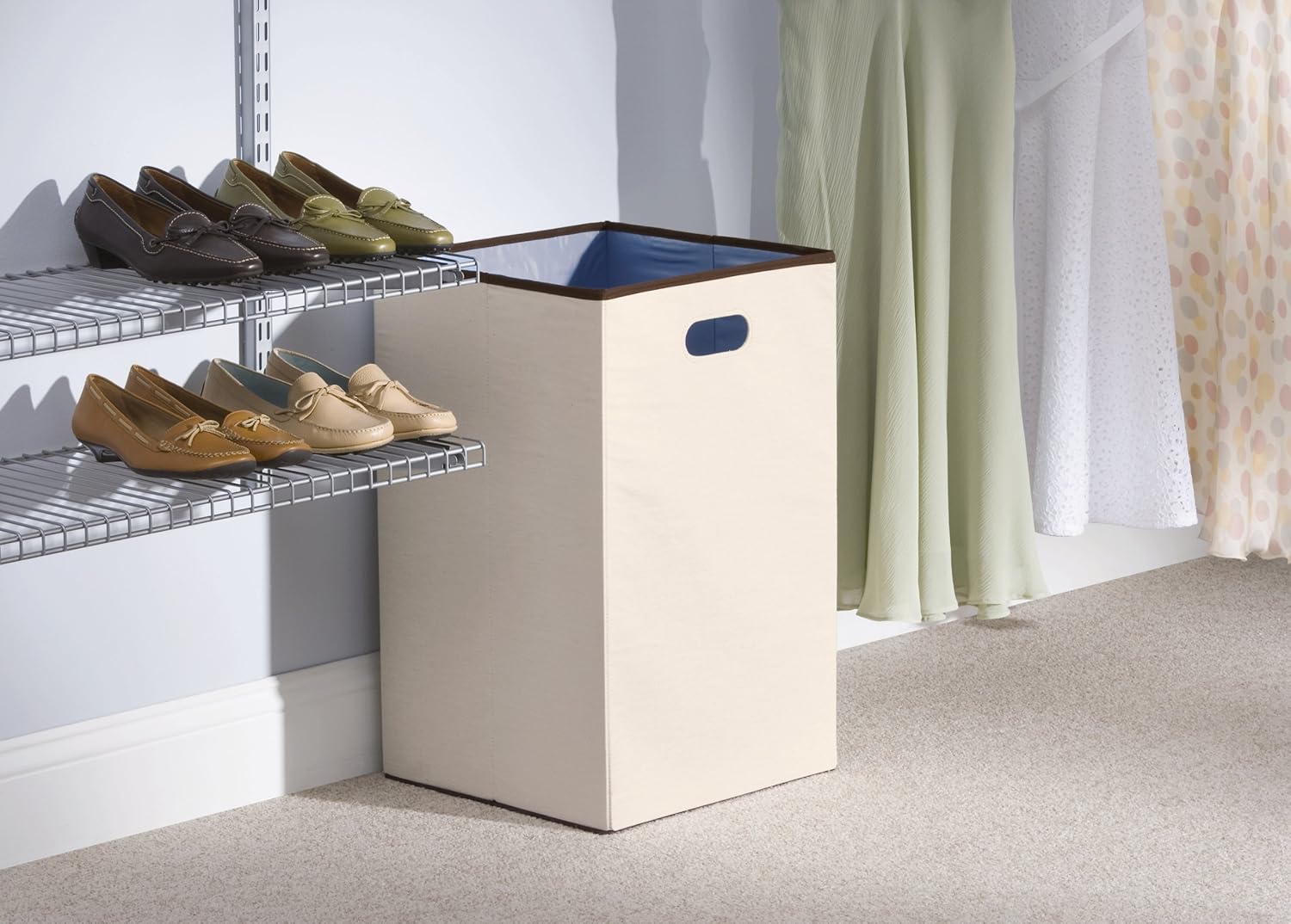 Rubbermaid Foldable Folding Laundry Hamper Clothes Laundry Basket