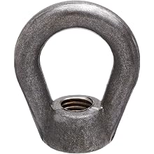 Steel Eye Nut, Not For Lifting, Grade 5, Right Hand Threads, Class 2B 1/2"-13 Threads, Made in US
