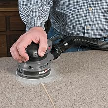 PORTER-CABLE 394 5-Inch Low-Profile Random-Orbit Sander with Dust Collection and Pressure-Sensitive Adhesive Pad