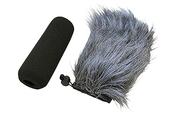 【クリックで詳細表示】Amazon.co.jp｜ガン マイク 用 ウインド ジャマー ＆ ウィンド スクリーン セット (ショート・12cm)｜カメラ通販