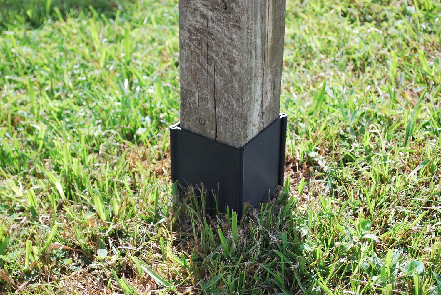 Post Shields 4" Mailbox & Fence Bronze Sleeve Grass Trimmer Protector