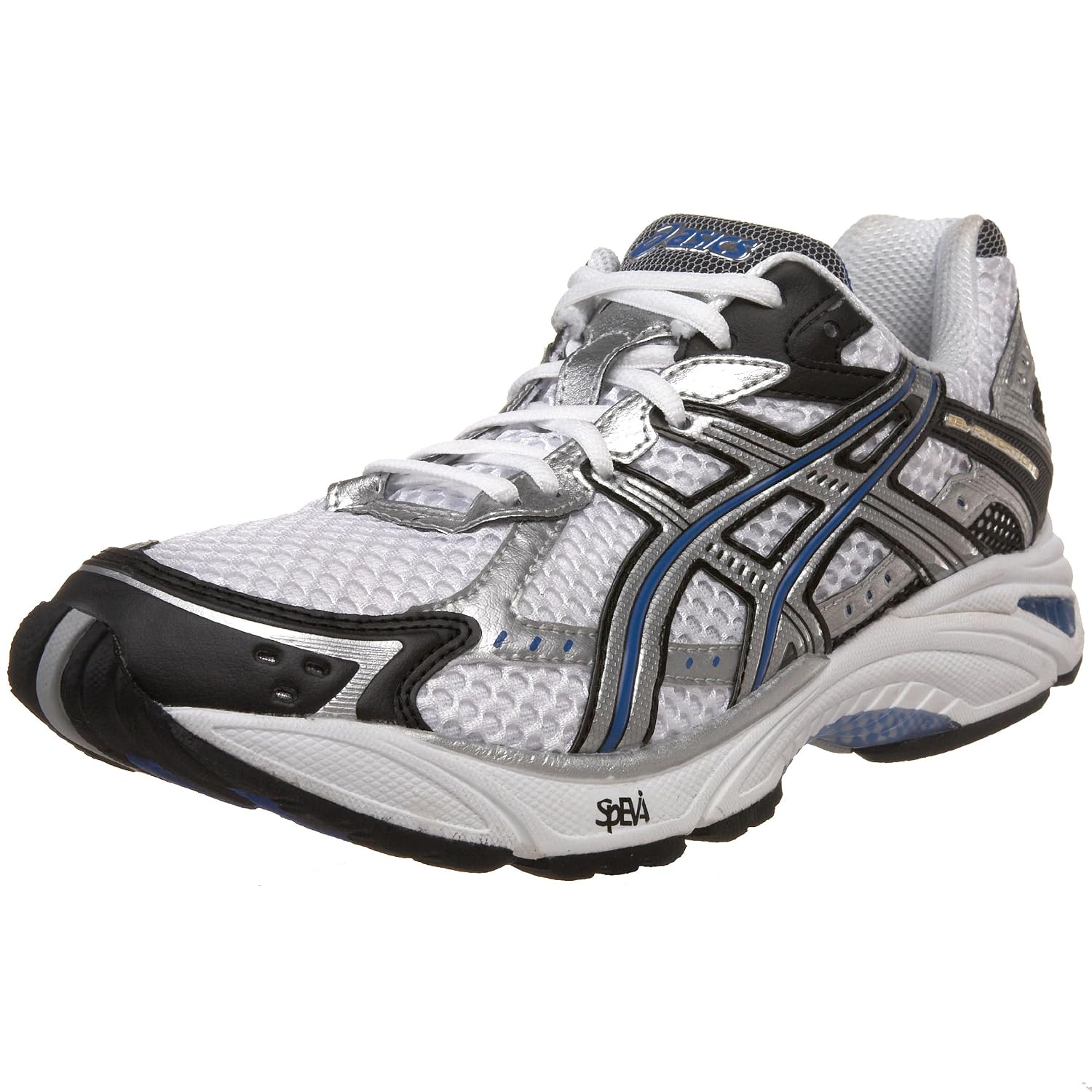 ASICS Men’s GEL-Foundation 9 Running Shoe,White/Lightning/Royal,9.5 2E US