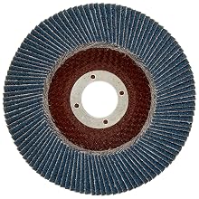 Merit High Density Powerflex Abrasive Flap Disc, Type 29, Round Hole, Fiberglass Backing, Zirconia Alumina
