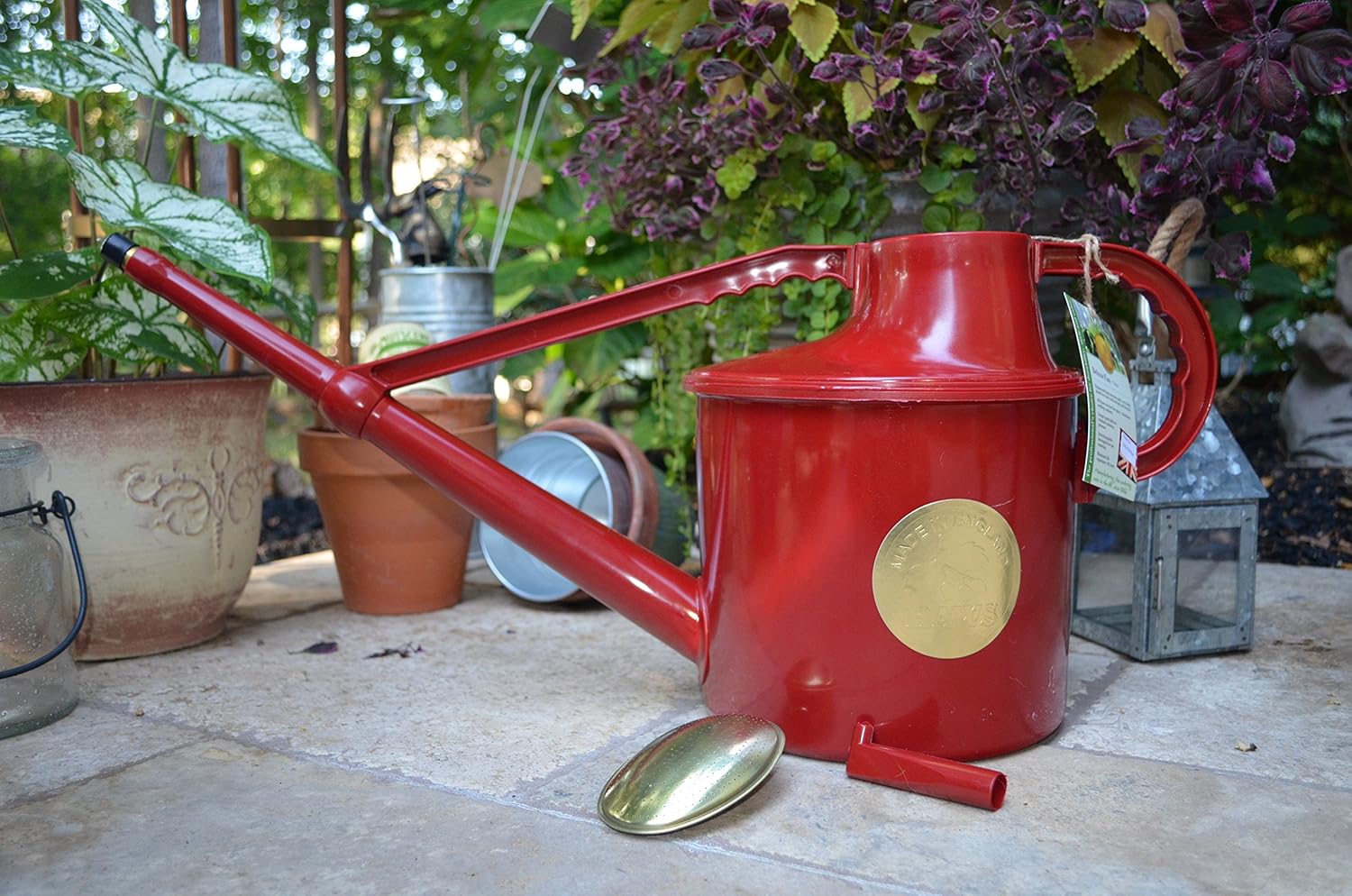 Haws V106 Deluxe Plastic Watering Can, 1.8Gallon/7Liter, Red , New