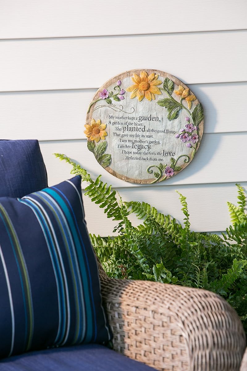 Evergreen Garden Mother’s Garden Polystone Memorial Stepping Stone 12