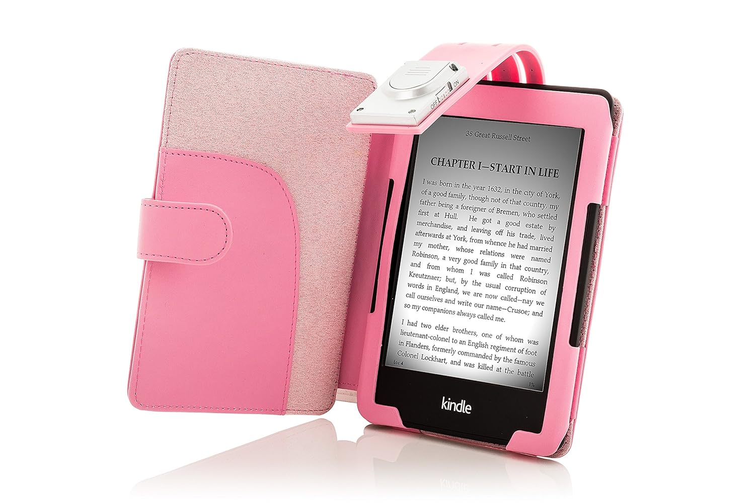 kindle 7th generation case with light