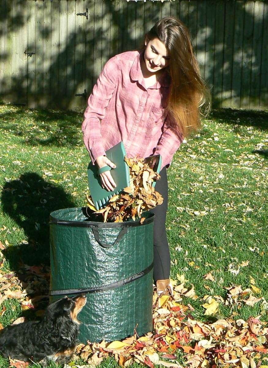 Lawn Bags Pop Up Leaf Bag with 2 Leaf Grabbers or Scoops Heavy Duty