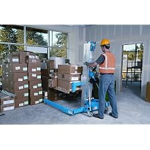 Genie Super Lift Advantage, SLA- 15, Straddle Base, 800 lbs Load Capacity, Lift Height 16' 4" from Ground Level, Load & Transport with Single User
