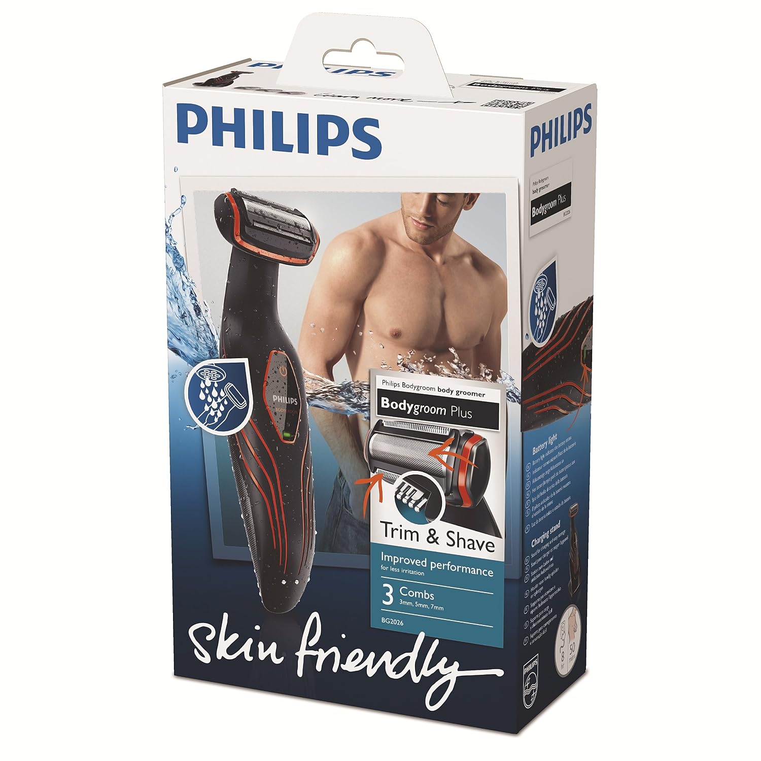 Philips BG2026/32 Bodygroom Plus Serie 3000 Depilatore corpo Rasoio