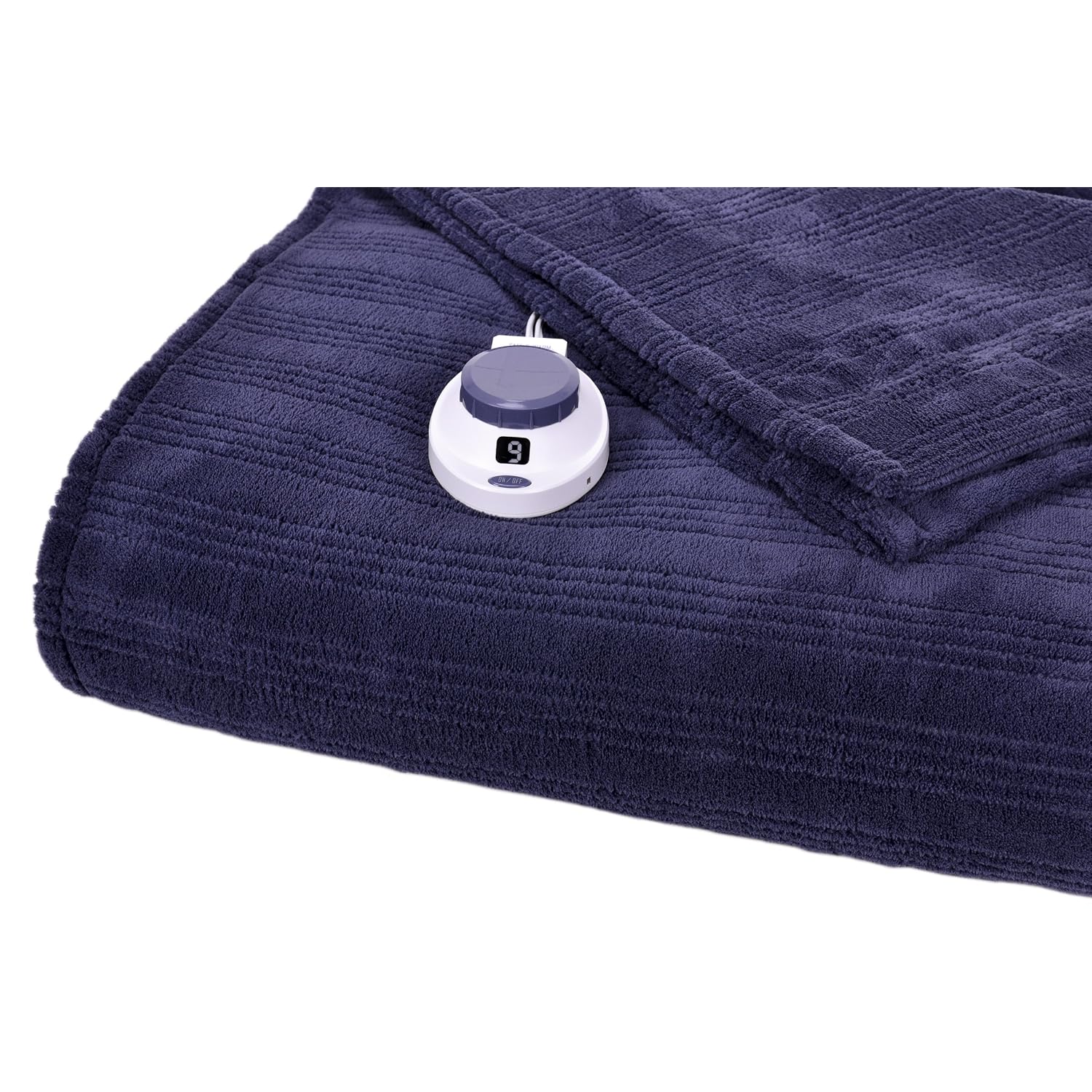 Serta Luxurious Electric Heated Micro-Plush Triple-Rib Blanket