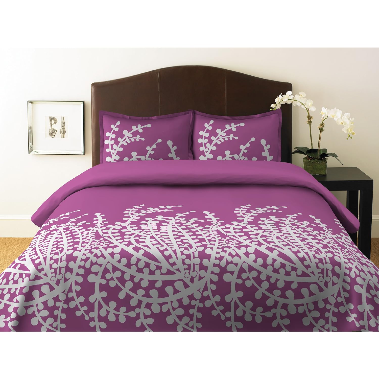 Purple Lavender Modern Comforter Set
