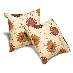 Strathwood 14-Inch Outdoor Pillows, Set of 2, Sandona Vanilla by 