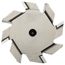 Niagara Cutter TS109 T-Slot Shank Type Cutter, High Speed Steel, Uncoated (Bright), Weldon Shank, 10 Helix Angle, 1-1/2" Cutter Diameter, 8 Tooth, 1/4" Width