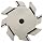 Niagara Cutter TS109 T-Slot Shank Type Cutter, High Speed Steel, Uncoated (Bright), Weldon Shank, 10 Helix Angle, 1-1/2" Cutter Diameter, 8 Tooth, 1/4" Width