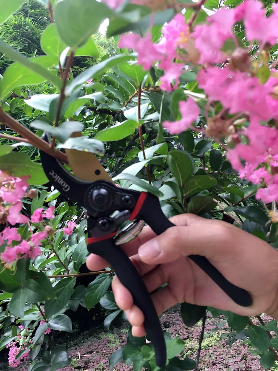 Gonicc 8" Professional Premium Titanium Bypass Pruning Shears (GPPS