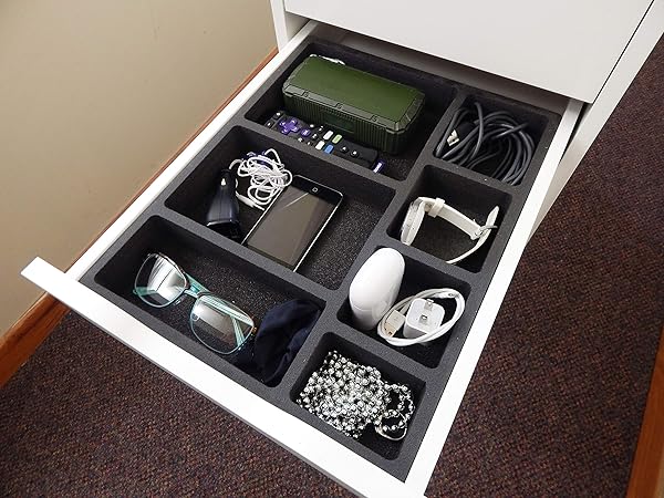Polar Whale Drawer Organizer Compatible With Ikea Alex Tray Non
