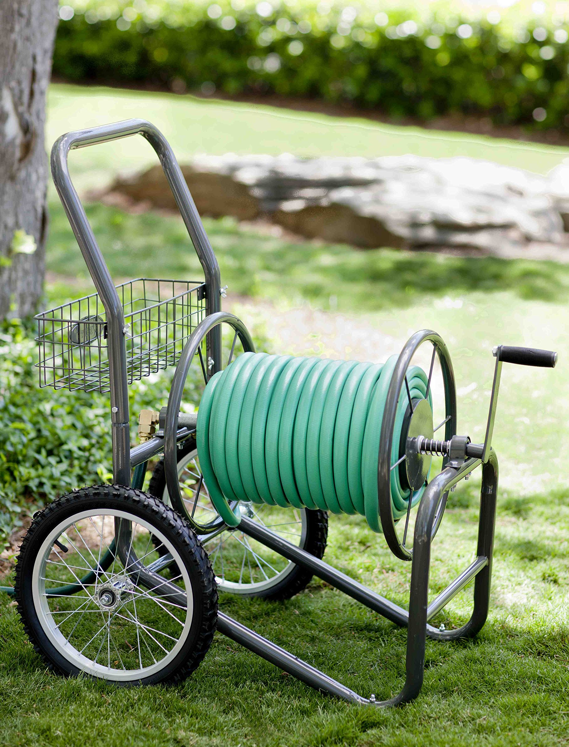 Liberty Garden Products 8802 Industrial 2 Wheel Solid Garden Hose Reel