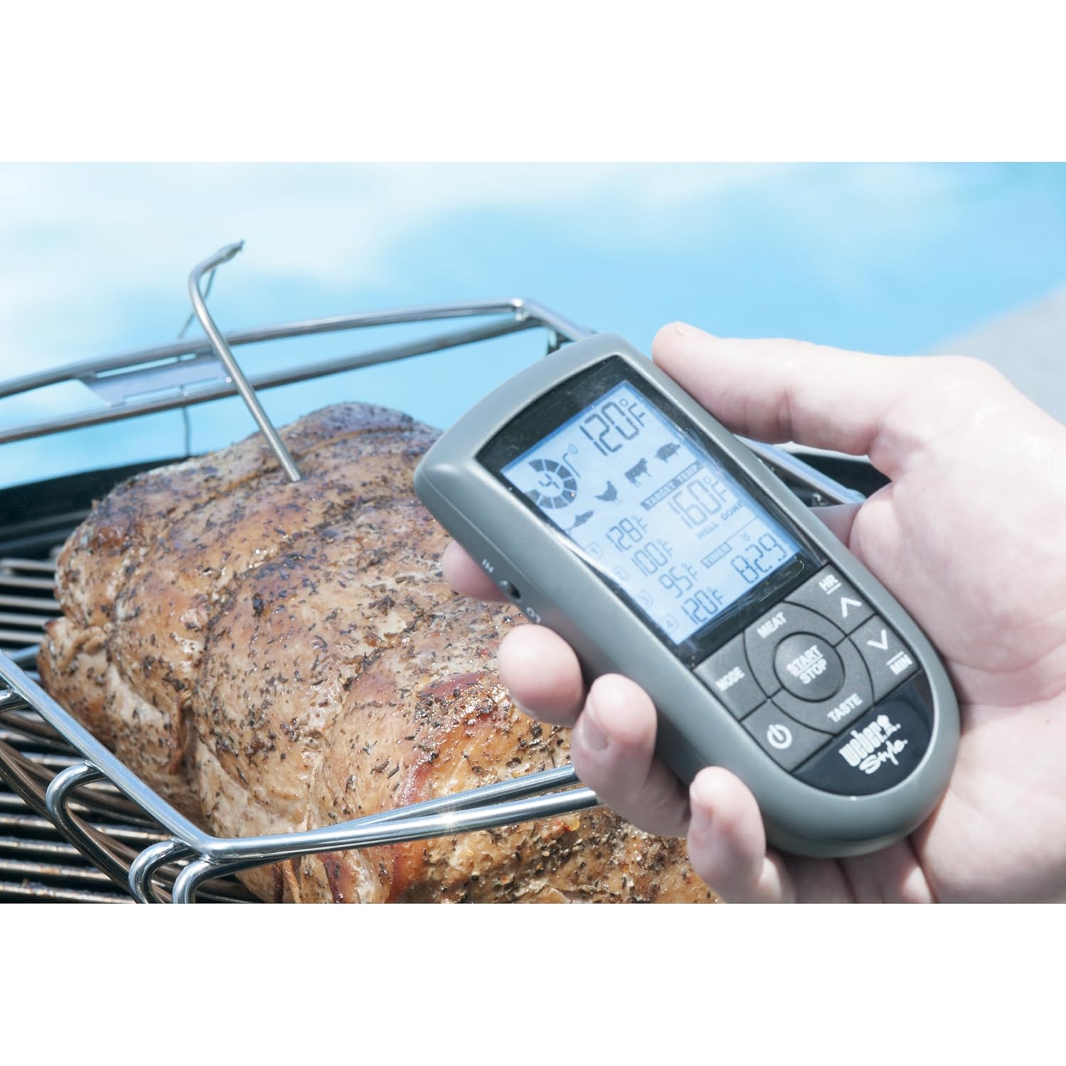 er 6741 Style Dual Probe Wireless Thermometer , New, Free Shipping