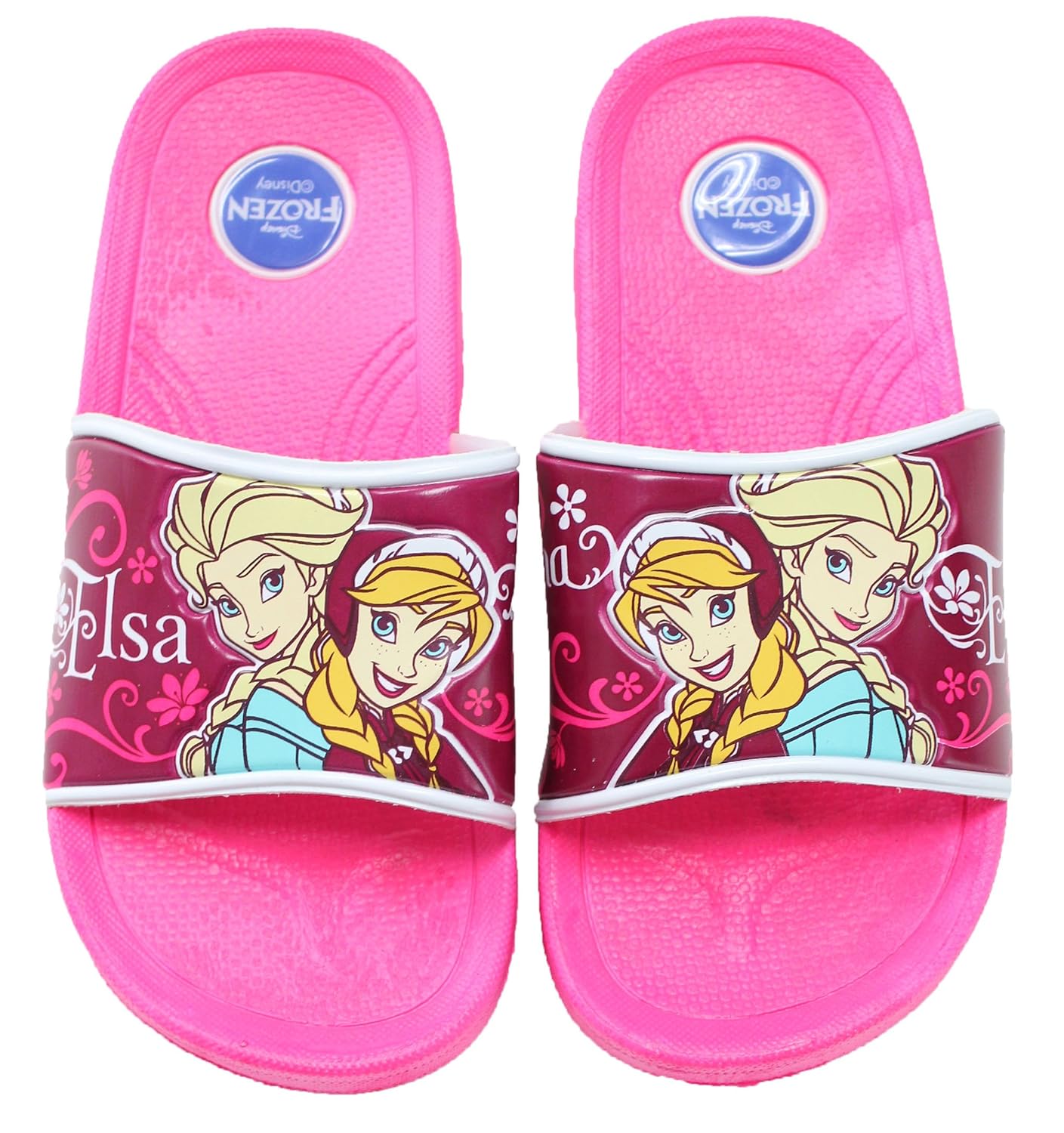 Disney Frozen Elsa Anna Girl�s Comfort Slides Sandals