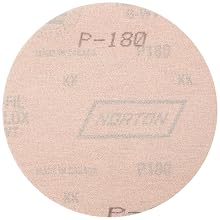 Norton A275 No-Fil Adalox NorGrip Abrasive Disc, Light Weight Paper Backing, Hook-and-Loop, Aluminum Oxide, Waterproof, 3" Diameter, Grit 800 (Pack of 50)