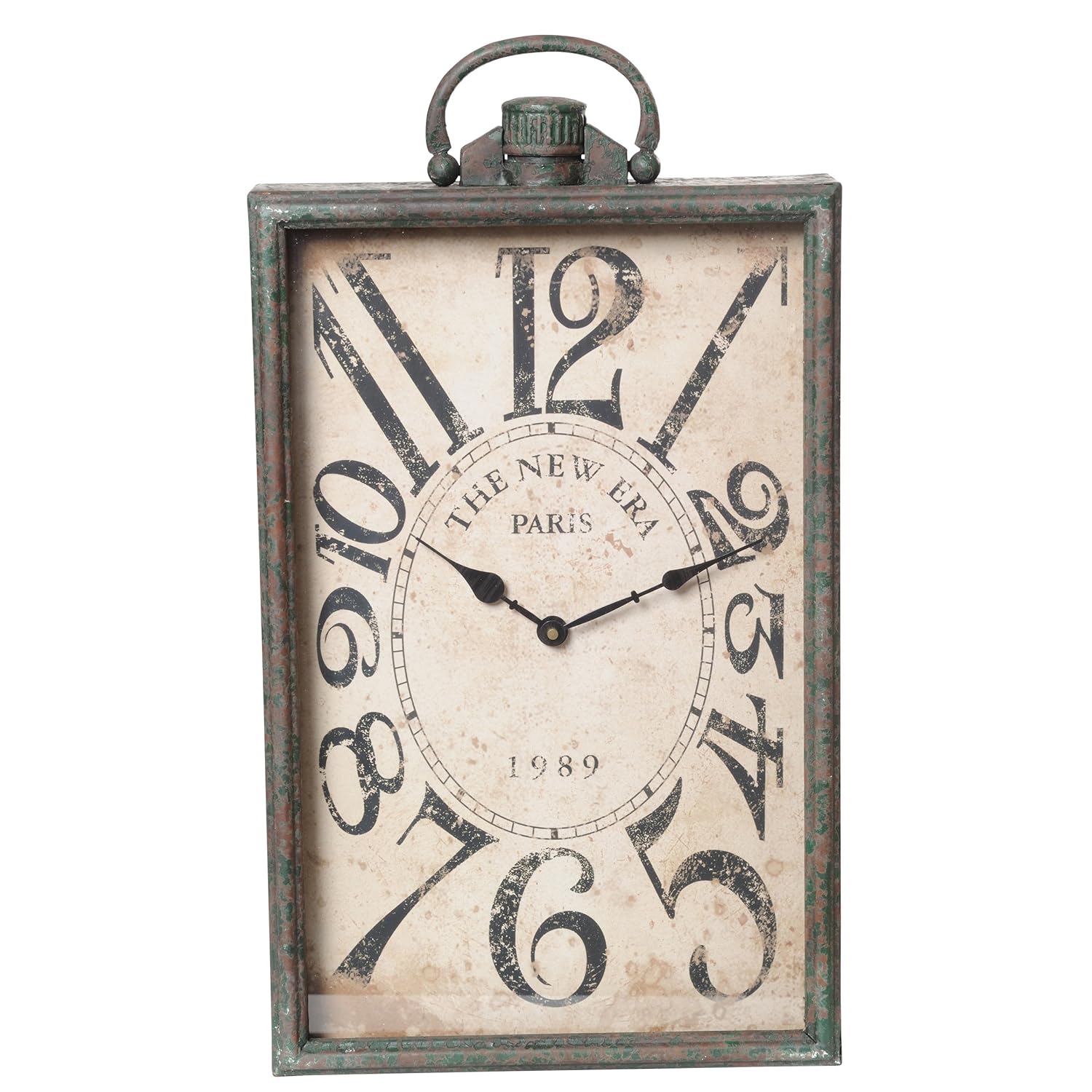 rectangular clock face Rectangle wall clock, Metal wall clock, Paris