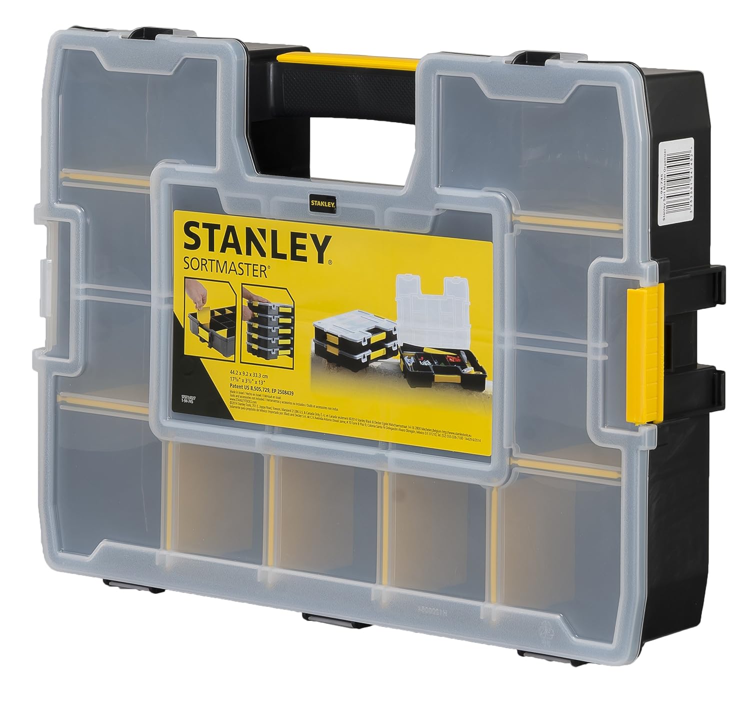 Stanley Tool Box Organizer Storage Keep Small Parts Hand Tools Side Lock Latches eBay