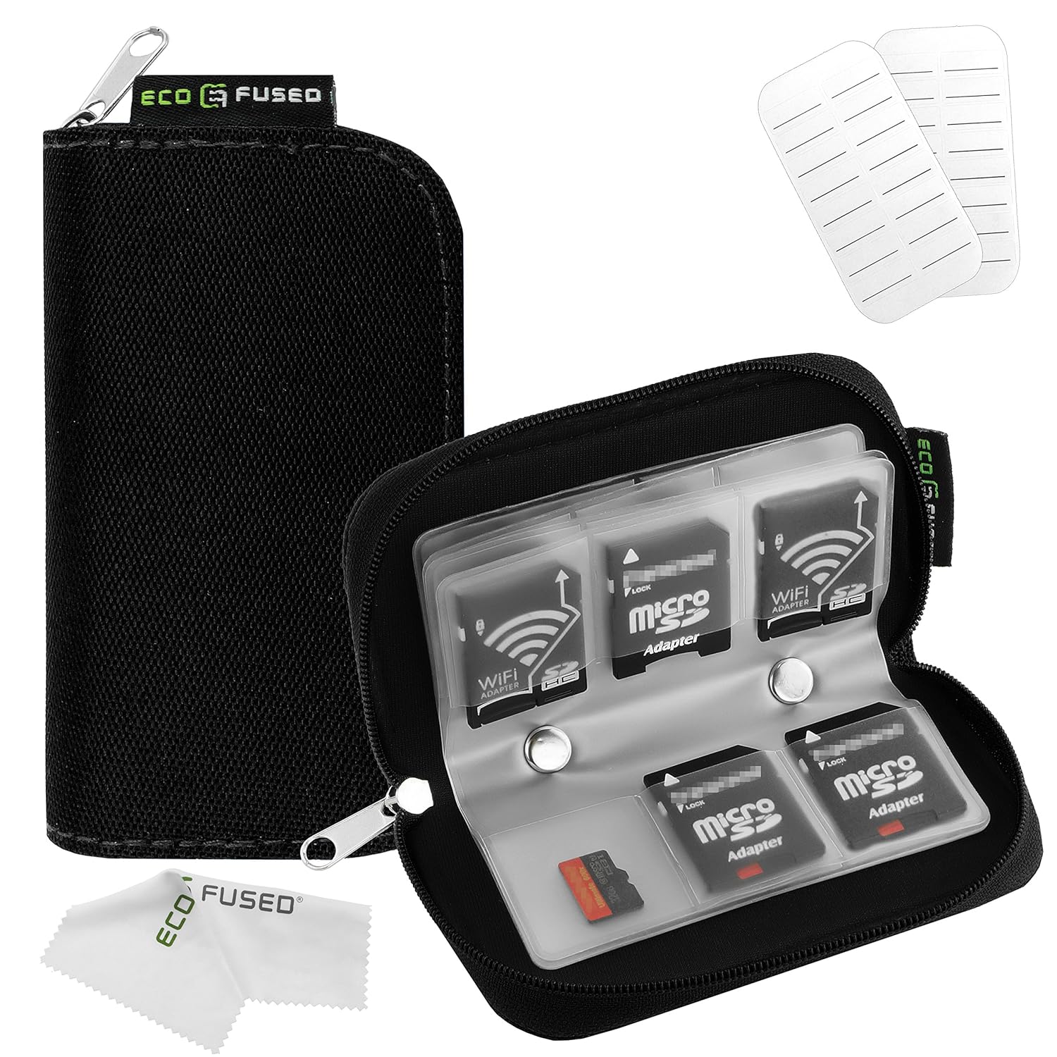 Memory SD Card Carrying Case Bag Zipper Storage Holder Organizer