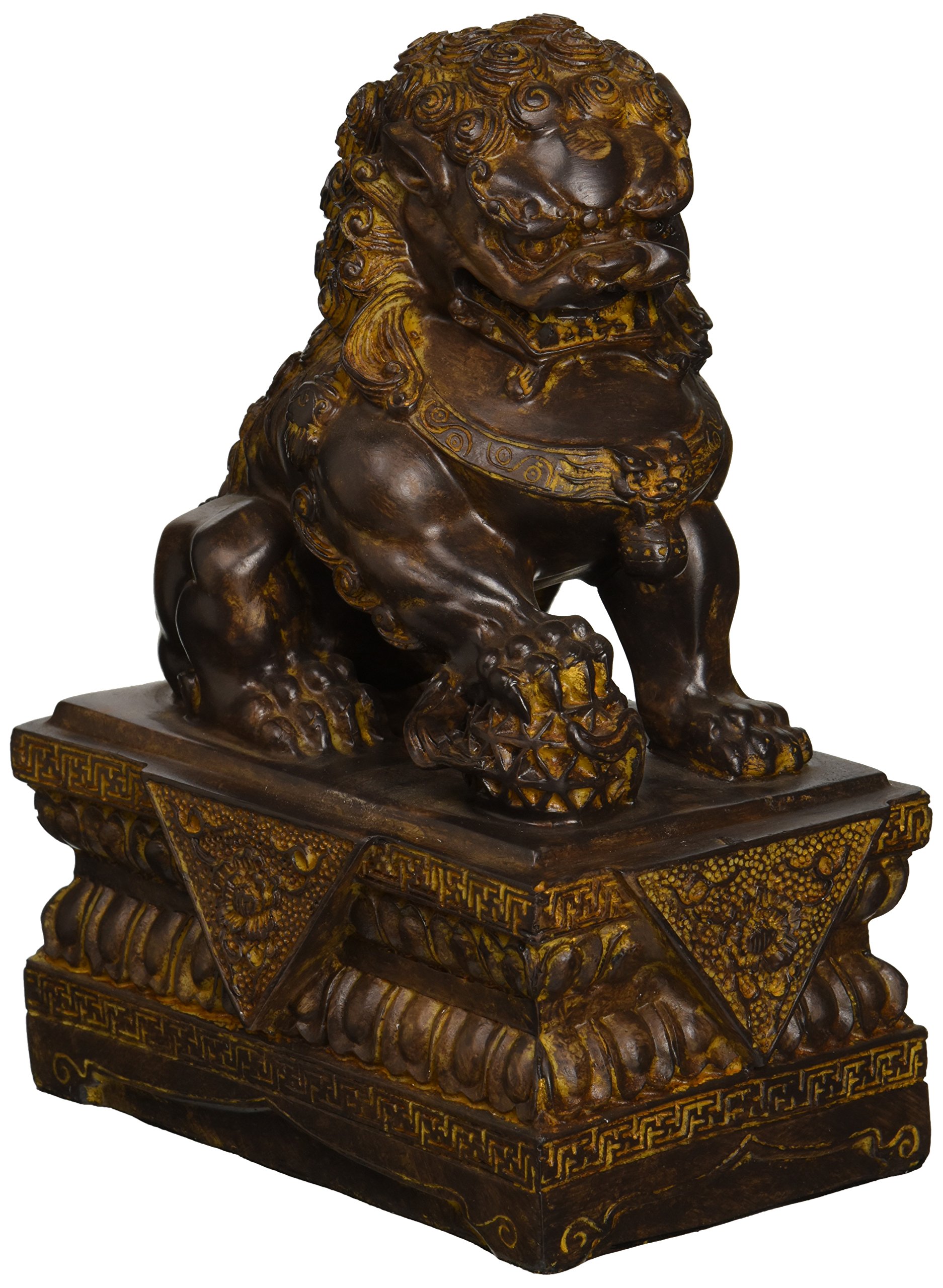 Design Toscano NY13668012 Chinese Guardian Male Lion Foo Dog Statue eBay