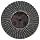 Merit Mini Powerflex Abrasive Flap Disc, Type 27, Plastic Thread Quick Change, Fiber Backing, Zirconia Alumina