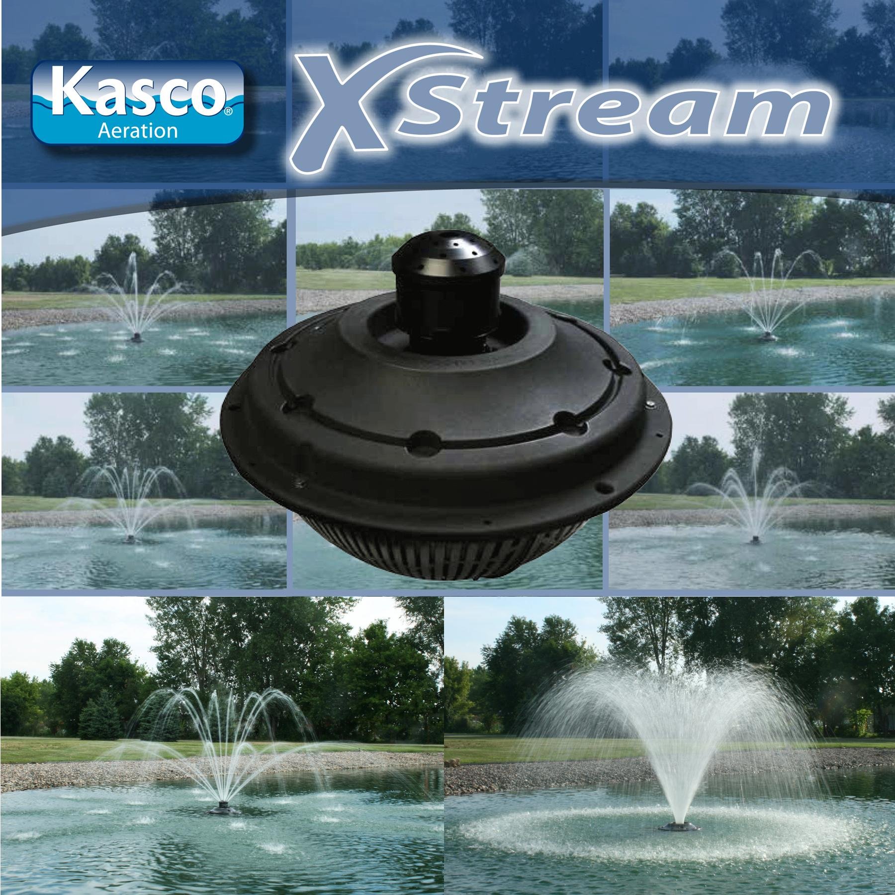 Kasco Marine XSF24100 XStream Floating Pond/Lake Fountain/Aerator, 1/2 HP