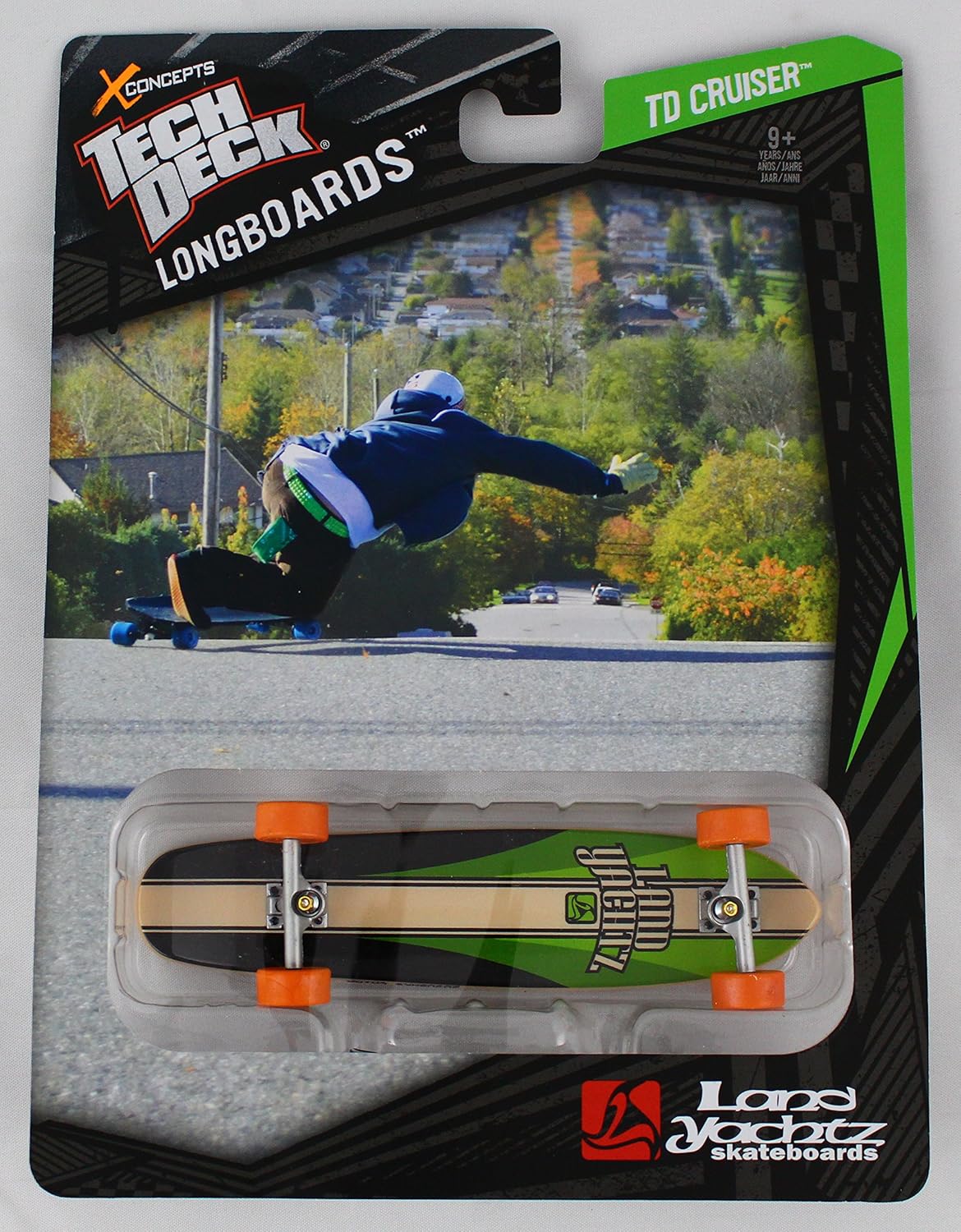 1 Tech Deck Fingerboard Longboard Land Yacht Black Tan Green eBay