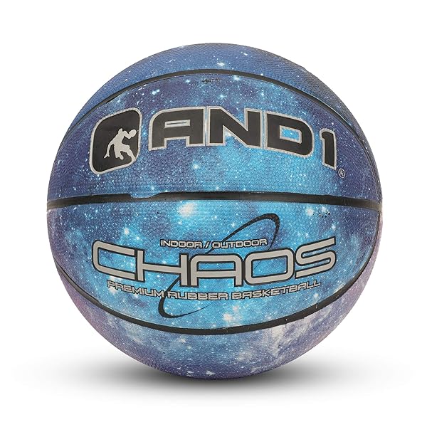 Basketballs AND1 Chaos Rubber Basketball Official Regulation Size Game Ready Sports & Outdoors
