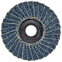 Weiler BobCat 2" Diameter, 40 Grit, Zirconium, Plastic Backing, Type 29 Specialty Abrasive Flap Mini Disc