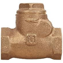 Milwaukee Valve UP509 Series Bronze Swing Check Valve, Potable Water Service, NPT Female