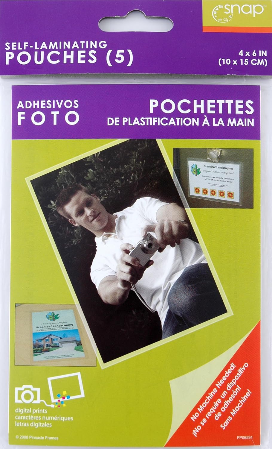 Snap 4 inch by 6 inch Laminating Photo Savers Acid Free Archival Page