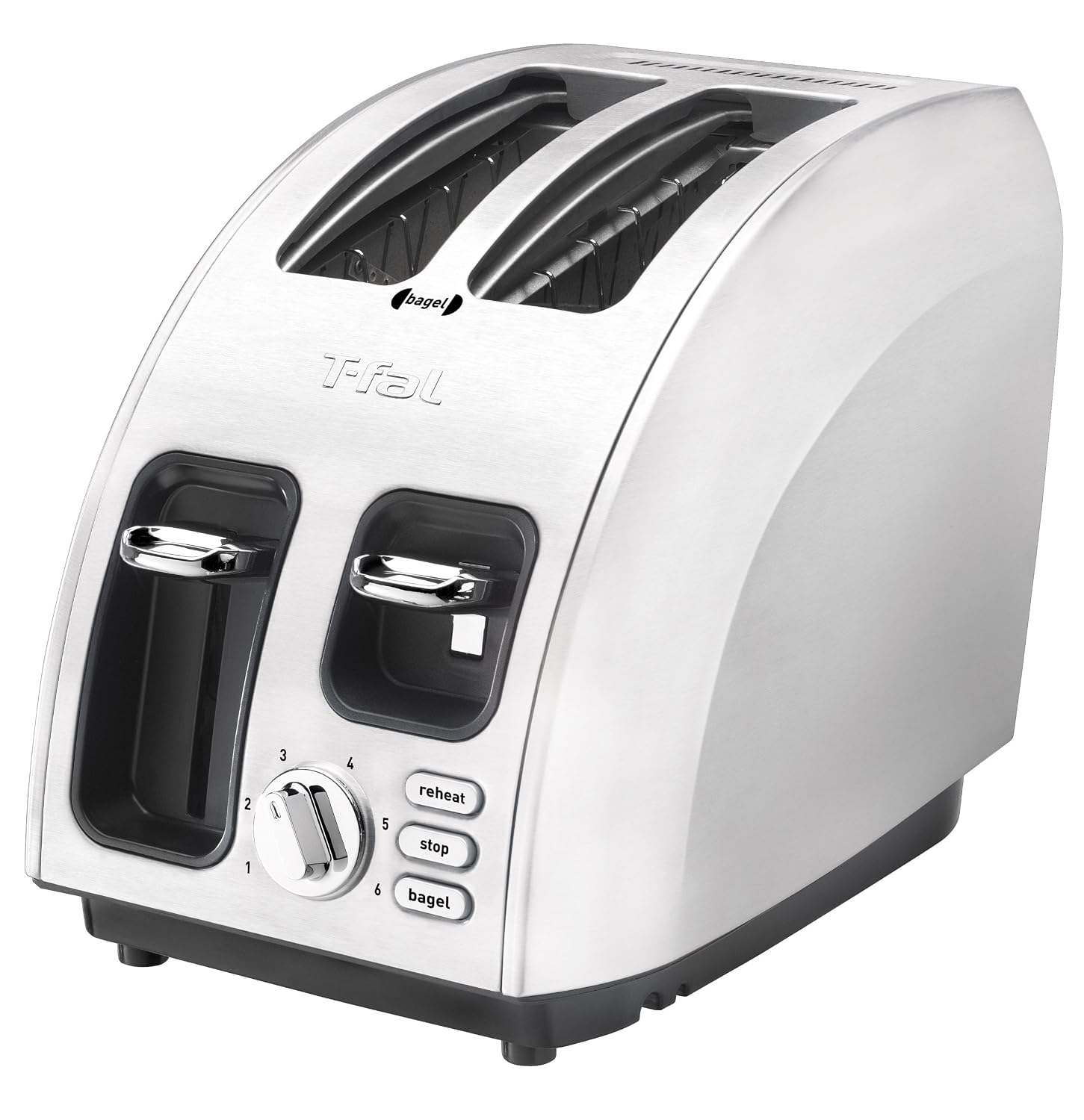 T-fal TT5600004 Avante Icon Cooking Core 900-Watt Full Brushed Stainless Steel 2-Slice High Speed Toaster, $40.90