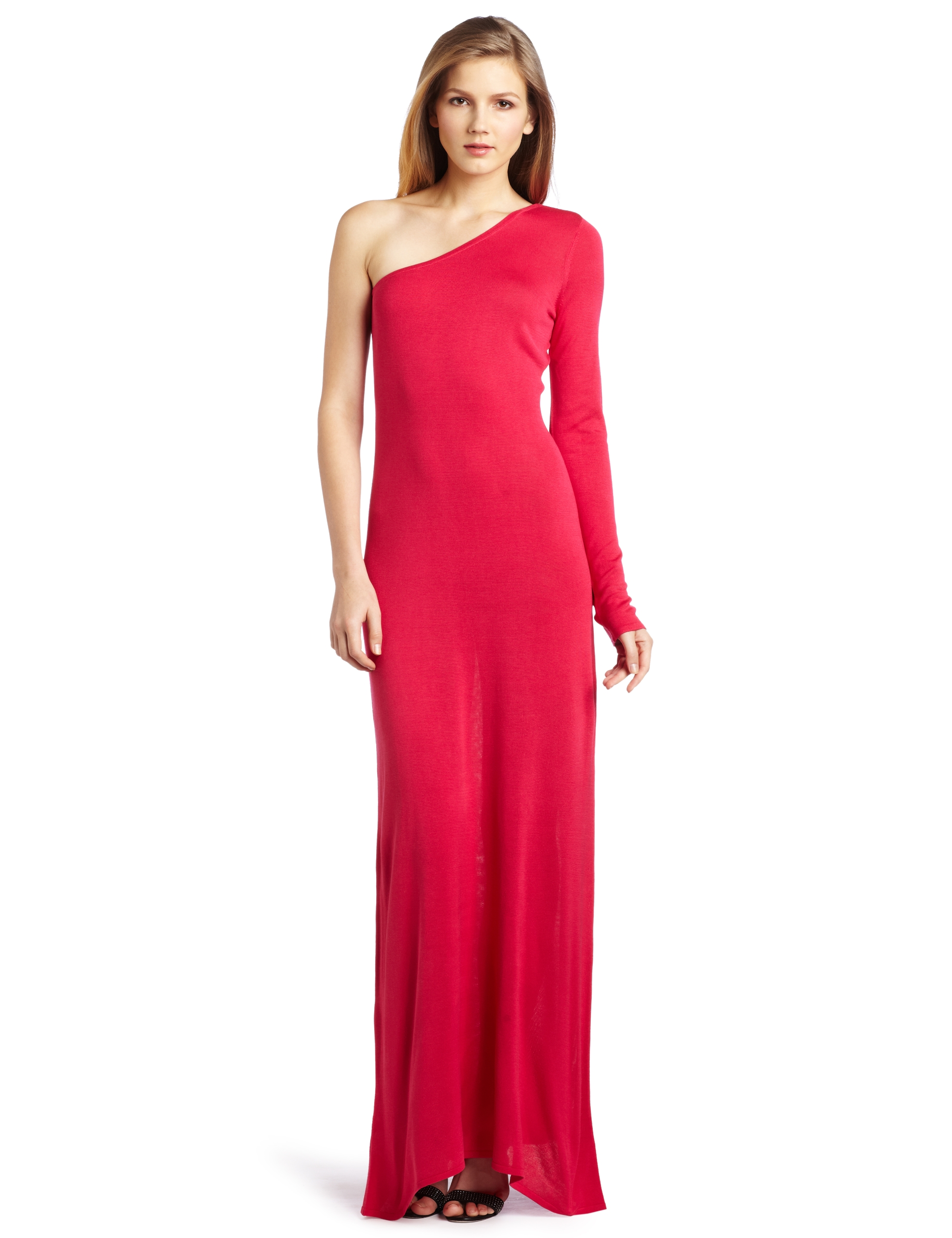 BCBGMAXAZRIA Women's Anadia One Shoulder Gown