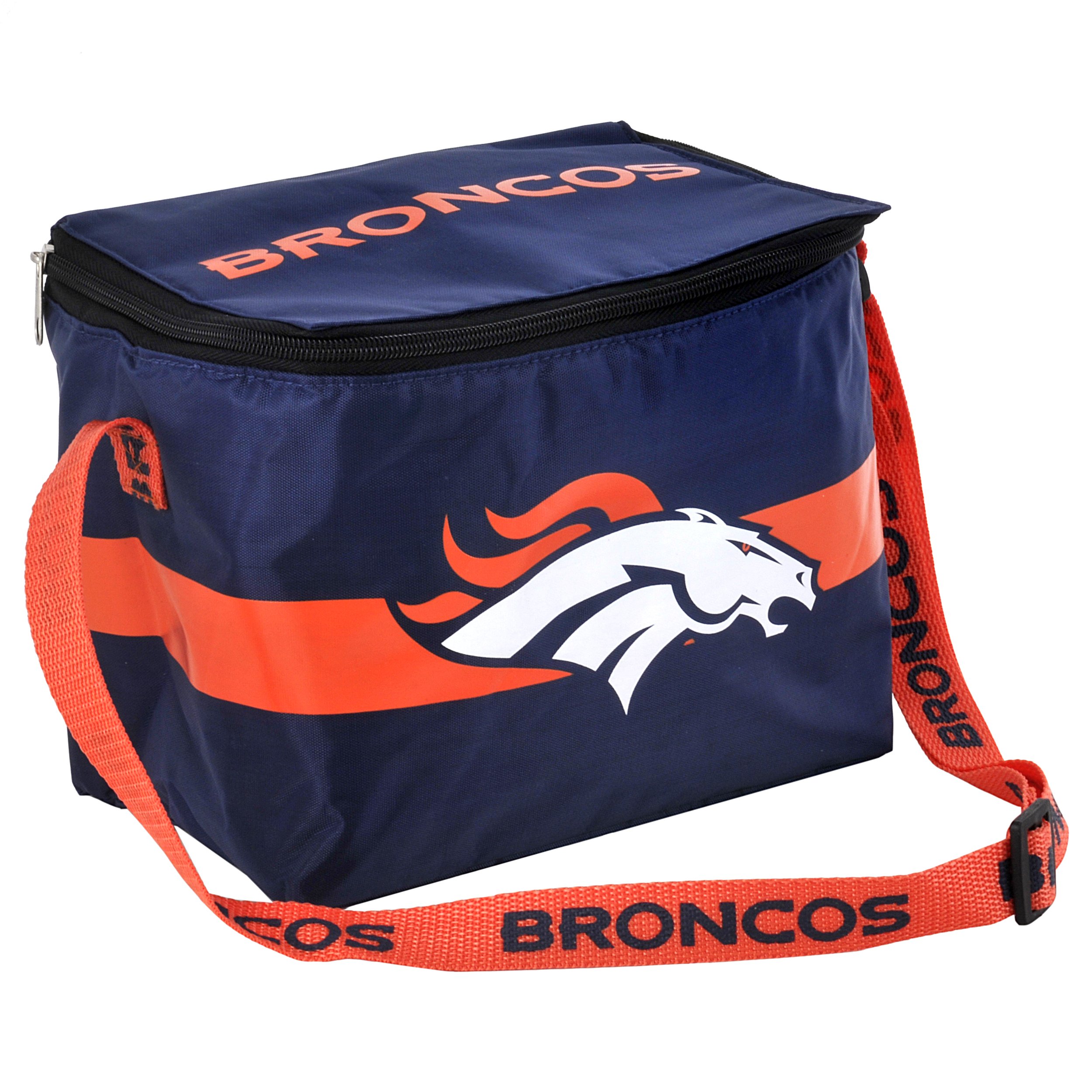 Denver Broncos NFL Retro Lunch Bag 6 Pack Zipper Cooler