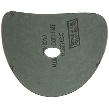 Merit Resin Abrasive Disc, Fiber Backing, Aluminum Oxide, 7/8" Arbor, 7" Diameter, Grit 80  (Box of 5)