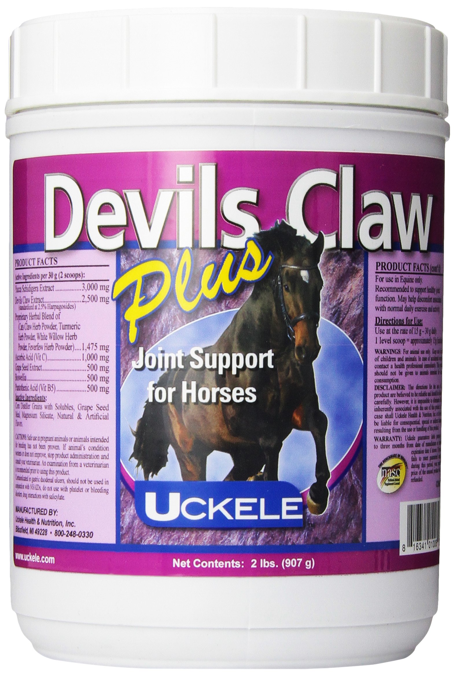 Uckele Devils Claw Plus Horse Supplement 2Pound Uckele