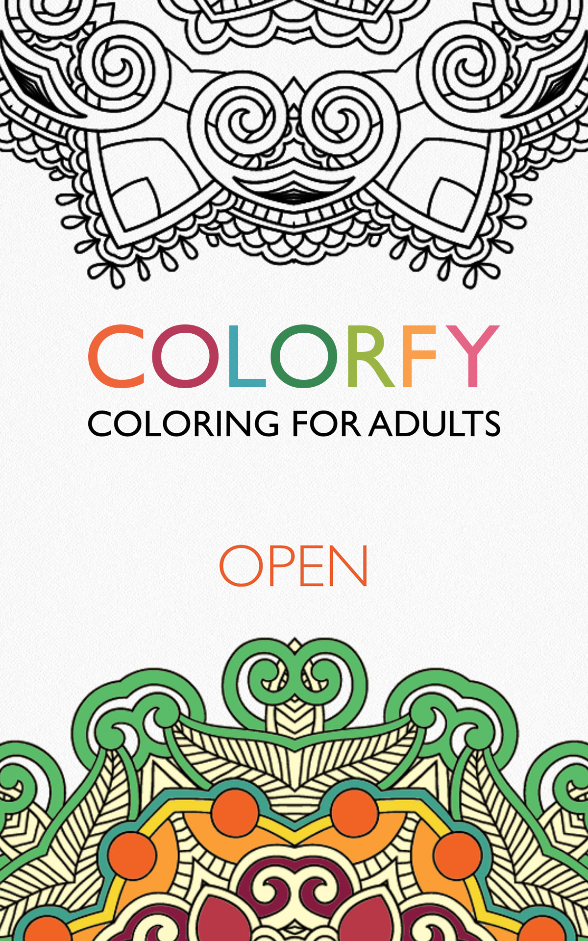 Amazoncom Colorfy Coloring Book for Adults Free