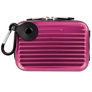 Plum Purple VG Pascal Edition Durable Camera Carrying Case with Protective Hard Metallic Exterior for Sony Cyber-shot DSC-RX100 DSC-WX150 DSC-W690 DSC-TX66 DSC-TX20 DSC-TX200V DSC-WX50 DSC-WX70 DSC-W610 DSC-W620 DSC-W650 DSC-WX30 DSC-TX55 DSC-W550 DSC-TX100V DSC-TX10 DSC-WX10 DSC-WX9 DSC-W510 DSC-W5