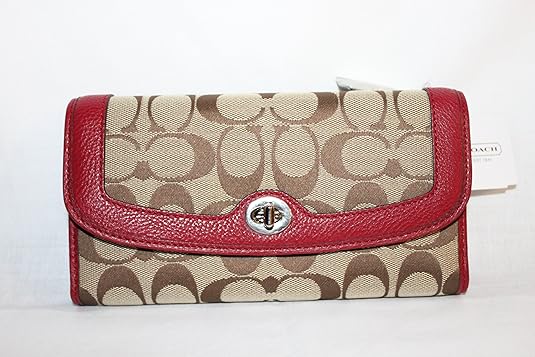 coach wallets cherry