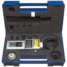 Shimpo DT-209X Handheld Tachometer, LCD Display, +/-1rpm Accuracy, 6 - 99999rpm Non Contact/0.8 - 25000rpm Contact Range