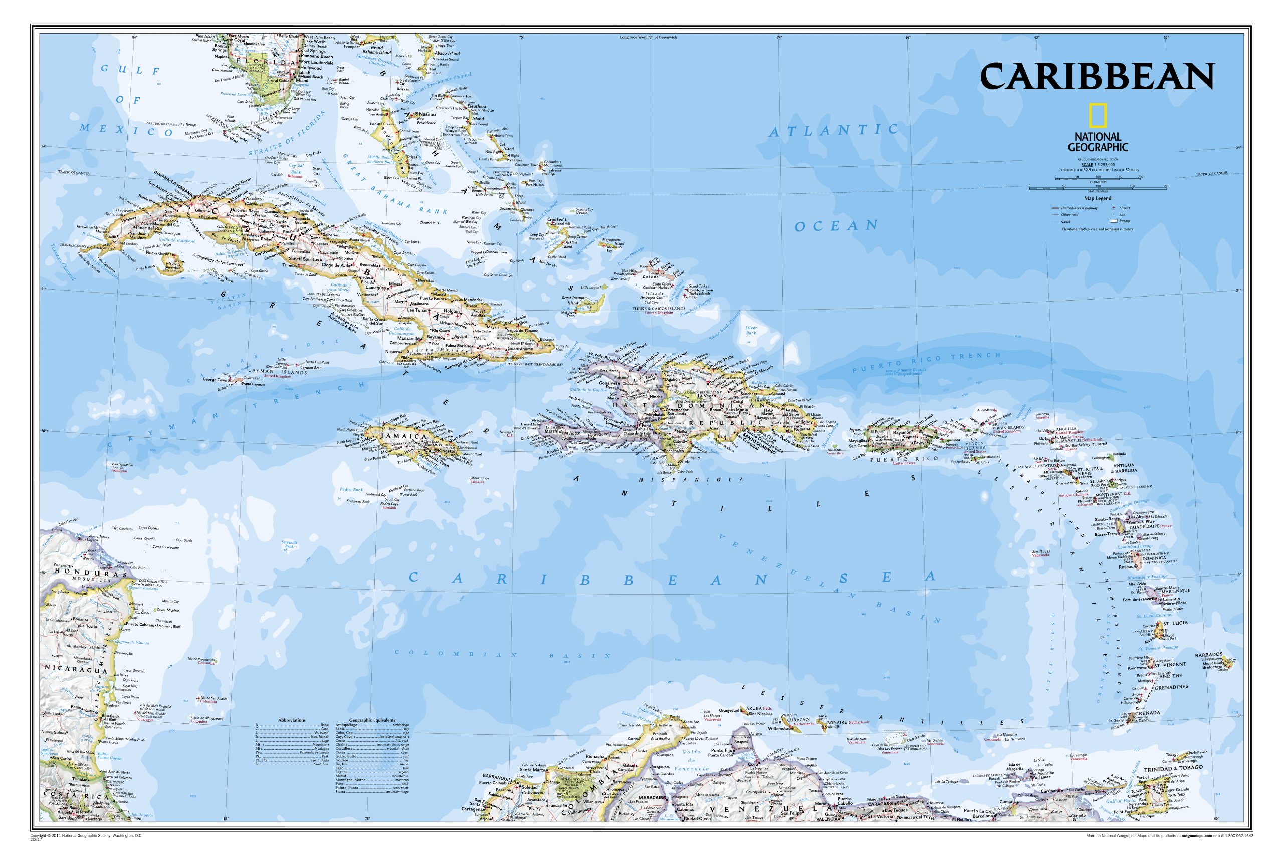 Macmillan Wall Map of Jamaica (Macmillan Caribbean Wall Maps ...