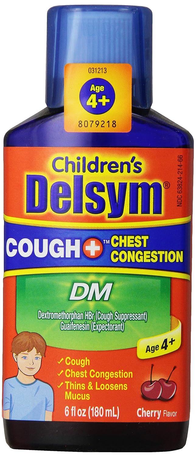 Delsym Children's Liquid Cough Suppressant Plus Congestion Relief