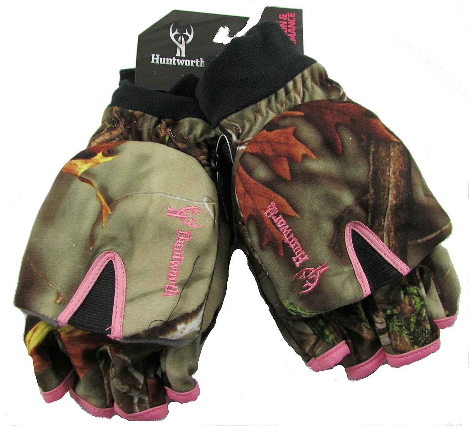 Huntworth Ladies Hunting Oaktree Camo Extreme Cold PopTop Womens Glove