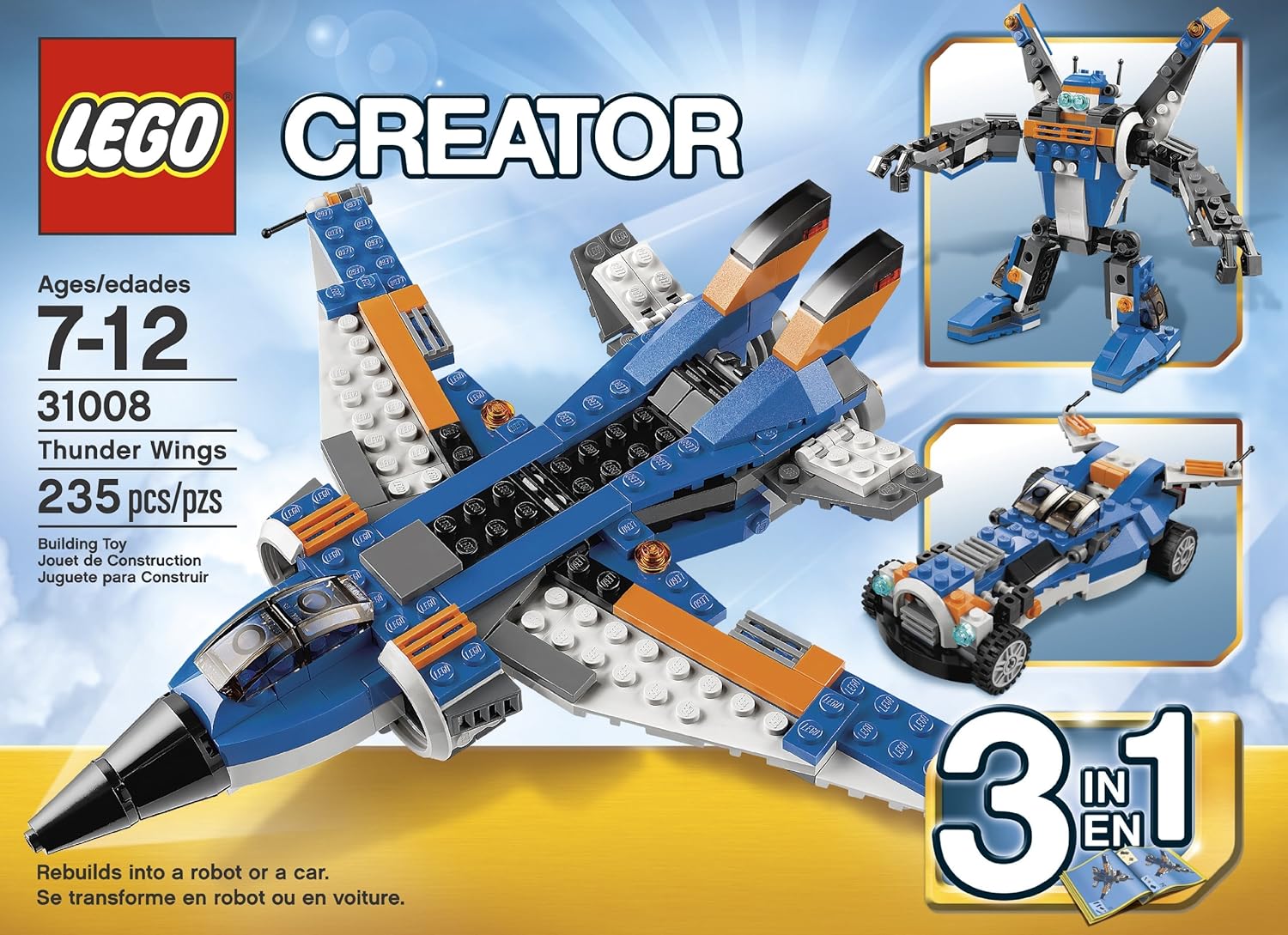 LEGO Creator Thunder Wings 31008 , New, Free Shipping 5702014972018 eBay