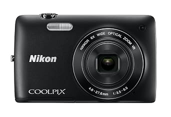 Nikon COOLPIX S4300 16 MP Digital Camera with 6x Zoom NIKKOR Glass Lens and 3-inch Touchscreen LCD (Black)